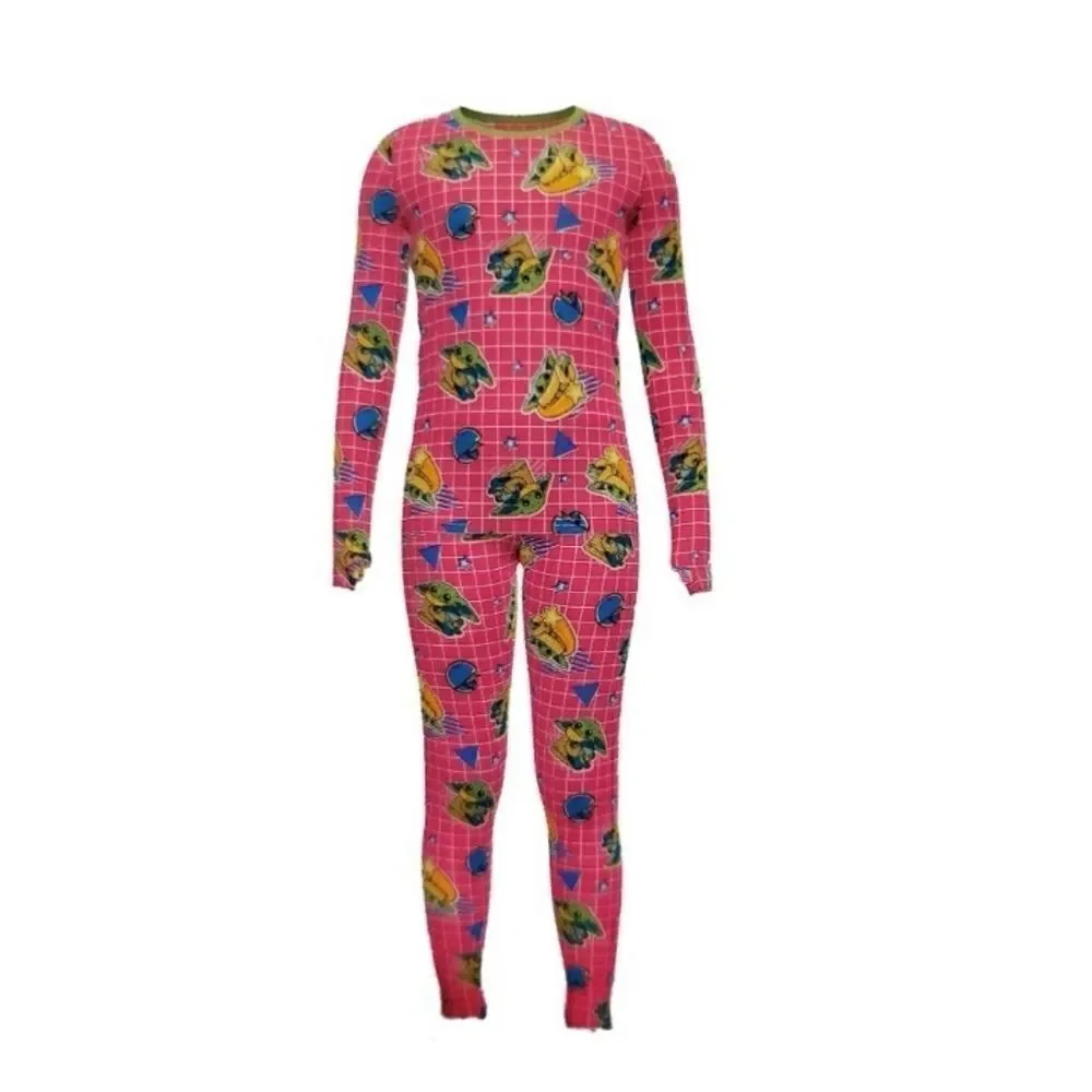 Girl’s Star Wars Mandelorian Thermal Underwear Pajama Lounge 2, 2-Pc Sets Size L